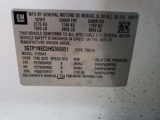 3GTP1NEC5HG360951 GMC Sierra C1500 Slt