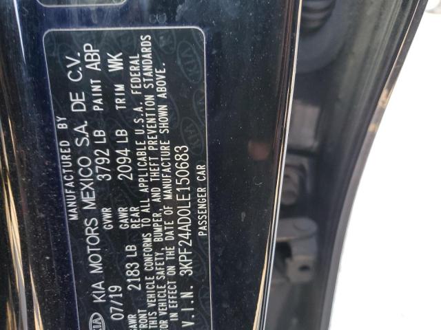 3KPF24AD0LE150683 KIA FORTE FE