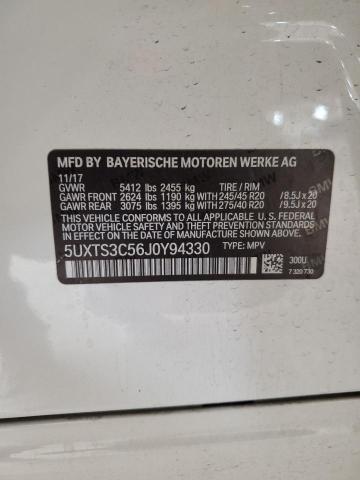 5UXTS3C56J0Y94330 BMW X3 Xdrivem40i