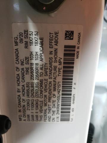 2HKRW1H55LH421571 Honda CR-V EX