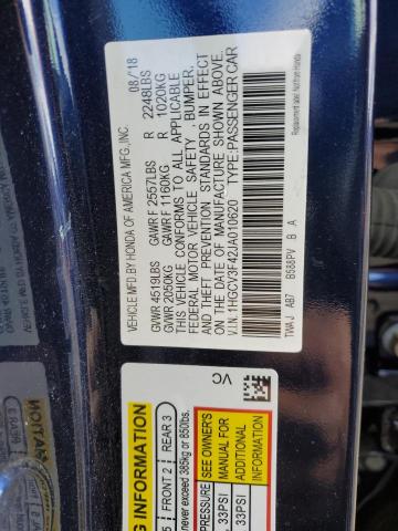 1HGCV3F42JA010620 Honda Accord Hybrid Ex