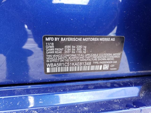 WBA5R1C51KAE81348 BMW 330I