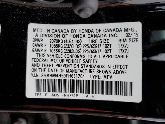 2HKRM4H59FH631764 Honda CR-V EX