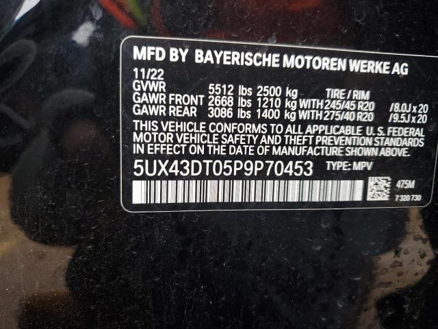 5UX43DT05P9P70453 BMW X4 M40i