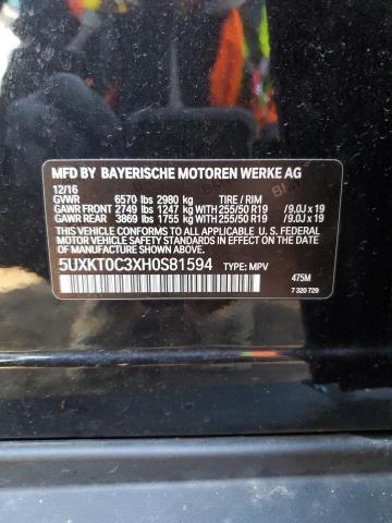 5UXKT0C3XH0S81594 BMW X5 Xdr40e