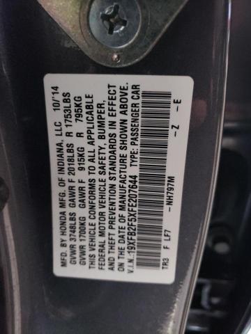 19XFB2F5XFE207644 Honda Civic Lx