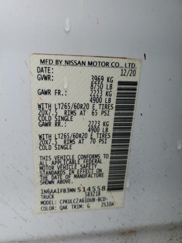 1N6AA1FB3MN514558 Nissan Titan Xd Sv