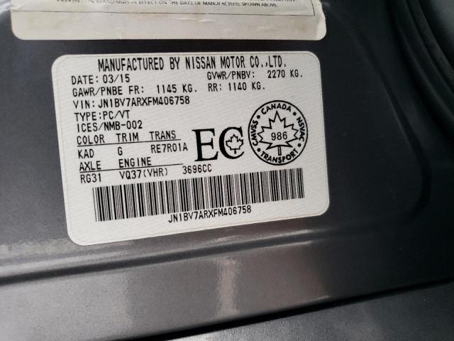 JN1BV7ARXFM406758 Infiniti Q50 BASE