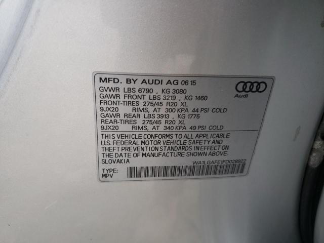 WA1LGAFE1FD028922 Audi Q7 Premium Plus