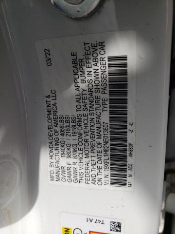 19XFL1H82NE013607 Honda Civic Sport Touring