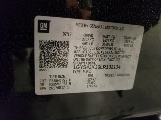 1GYS4JKJ6LR132134 Cadillac Escalade Esv Premium Luxury