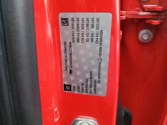 1GTR9CED5KZ278594 GMC Sierra K1500 Elevation