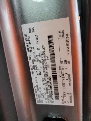 1FTFW1E81MFA93126 Ford F150 Supercrew