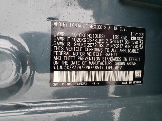 3CZRZ2H76RM746547 Honda Hr-v Exl