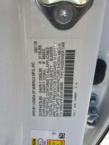 1HGCV1F3XJA198489 Honda Accord Sport