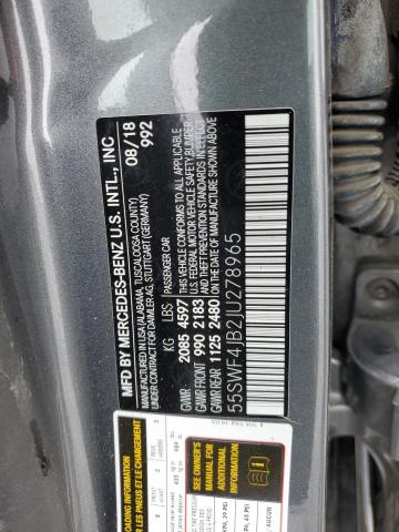 55SWF4JB2JU278965 Mercedes-Benz C 300