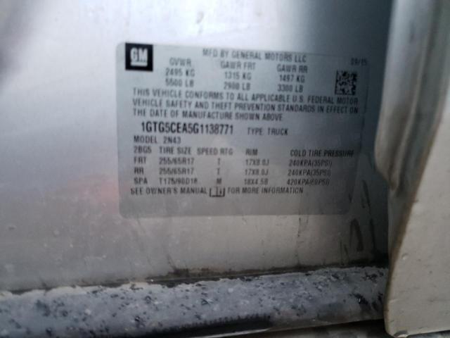 1GTG5CEA5G1138771 GMC CANYON SLE