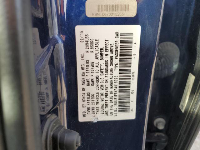 19UUB1F5XFA015923 Acura TLX TECH