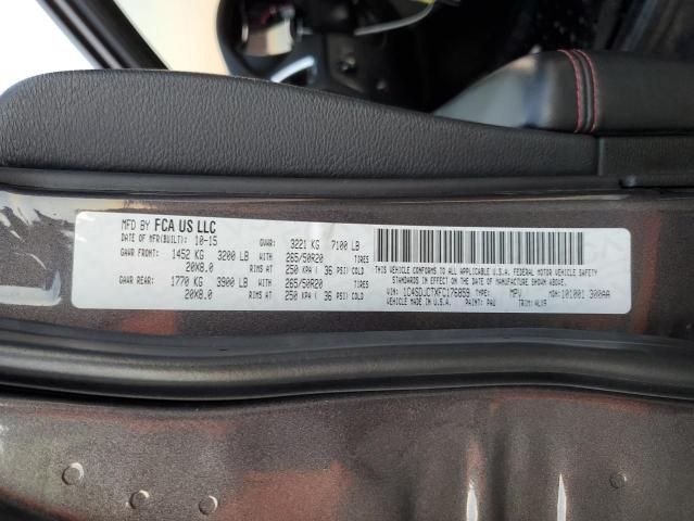 1C4SDJCTXFC176859 Dodge Durango R/t