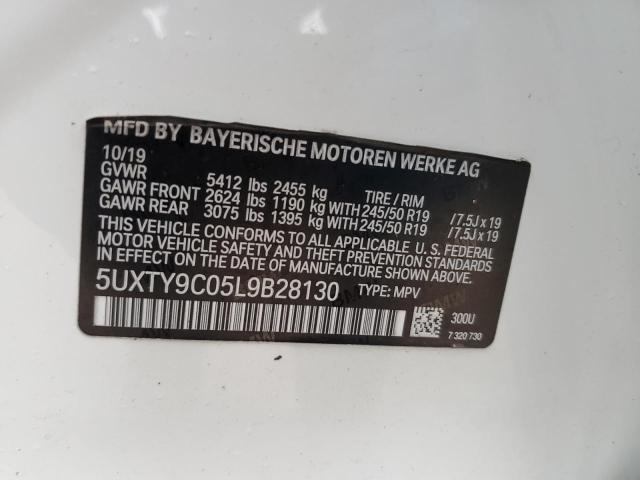 5UXTY9C05L9B28130 BMW X3 Xdrivem40i