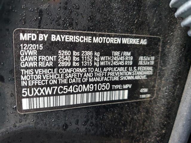 5UXXW7C54G0M91050 BMW X4 Xdrivem40i