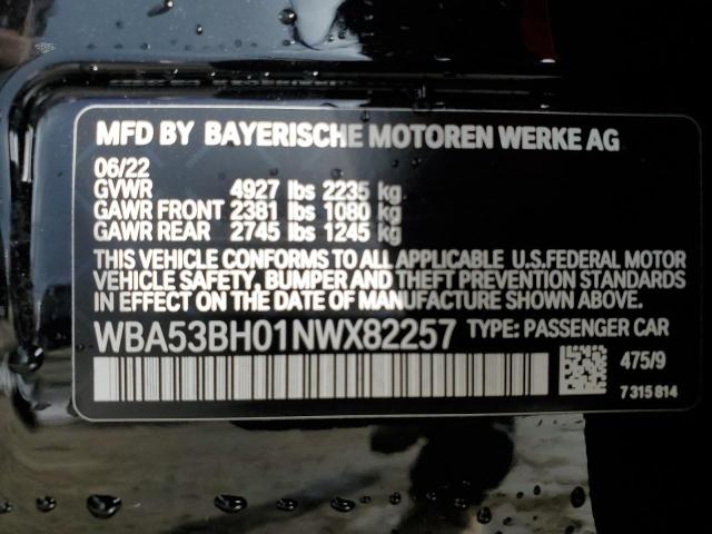 WBA53BH01NWX82257 BMW 530 I