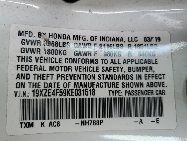 19XZE4F59KE031518 Honda INSIGHT EX
