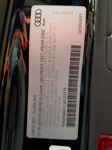 WAUKMAF41JA123215 Audi A4 PREMIUM