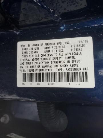 19UUB3F55HA002432 Acura TLX TECH