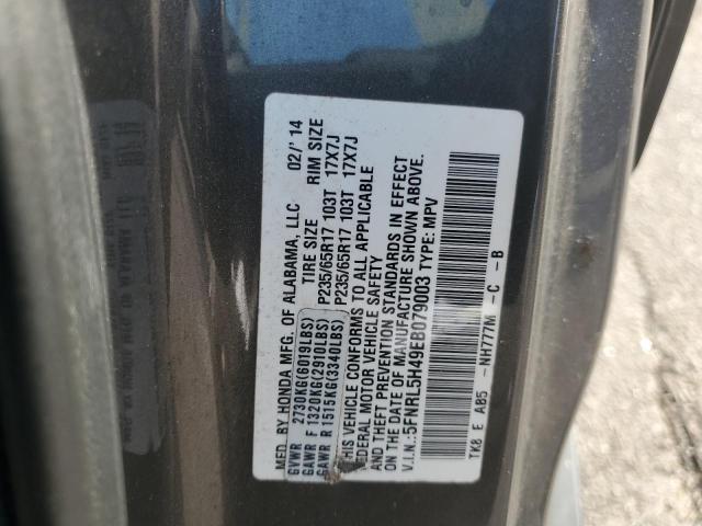 5FNRL5H49EB079003 Honda ODYSSEY EX