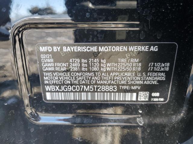 WBXJG9C07M5T28883 BMW X1 Xdrive28i