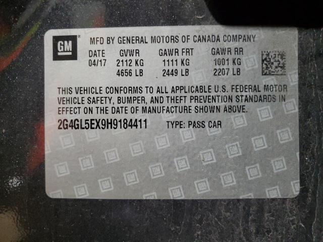 2G4GL5EX9H9184411 Buick Regal Sport Touring