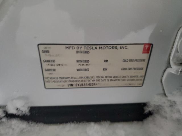 5YJSA1H20FF100496 Tesla Model S 85d
