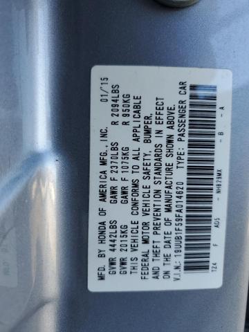 19UUB1F59FA014620 Acura TLX TECH