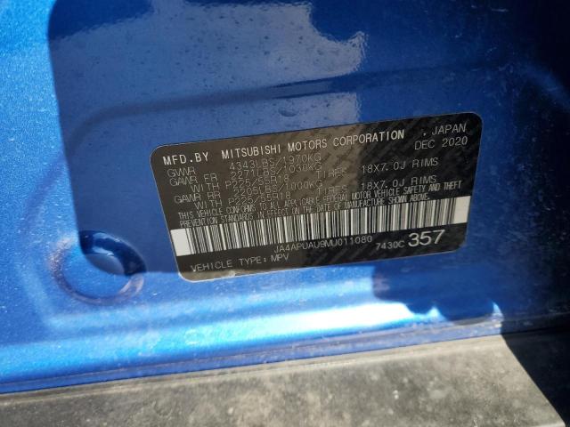 JA4APUAU9MU011080 Mitsubishi Outlander Sport Es