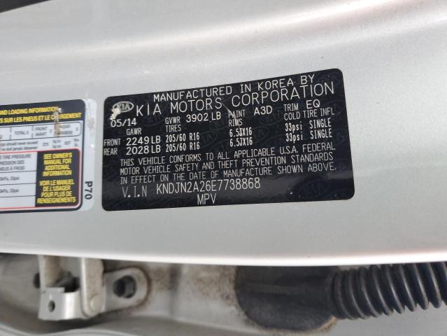 KNDJN2A26E7738868 KIA Soul