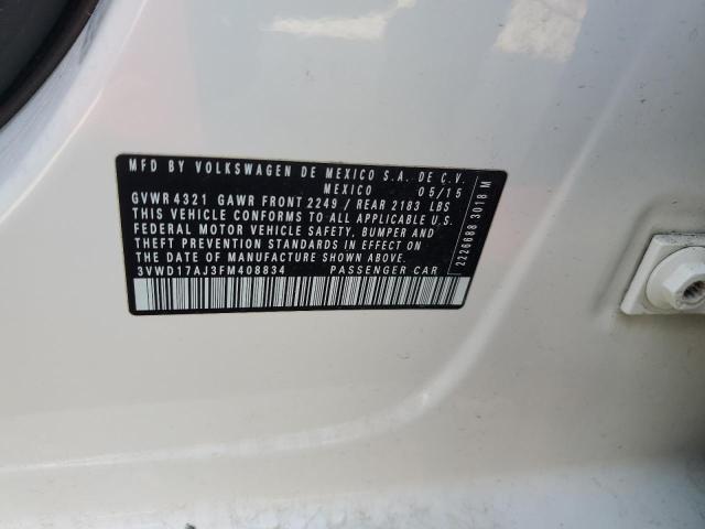3VWD17AJ3FM408834 Volkswagen JETTA SE