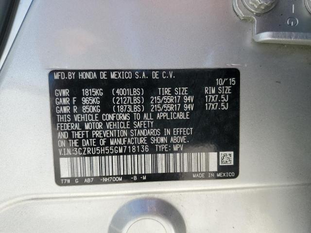 3CZRU5H55GM718136 Honda HR-V EX