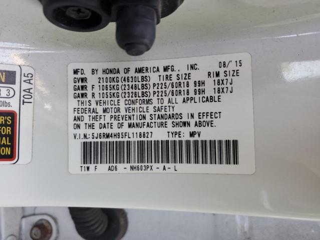 5J6RM4H95FL118827 Honda Cr-v Touring