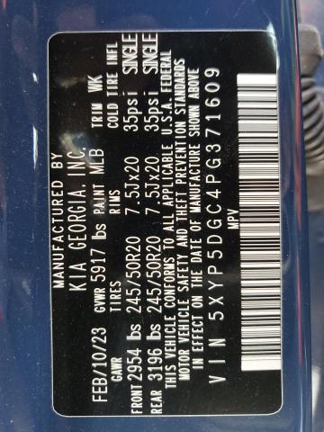 5XYP5DGC4PG371609 KIA Telluride Sx