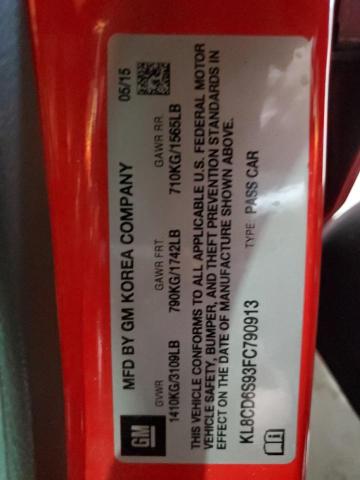 KL8CD6S93FC790913 Chevrolet SPARK 1LT