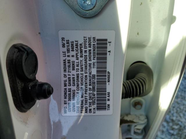 19XZE4F18ME001300 Honda Insight Lx