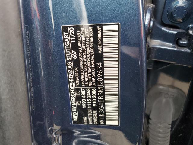 W1K3G4EB3MJ289634 Mercedes-Benz A 220