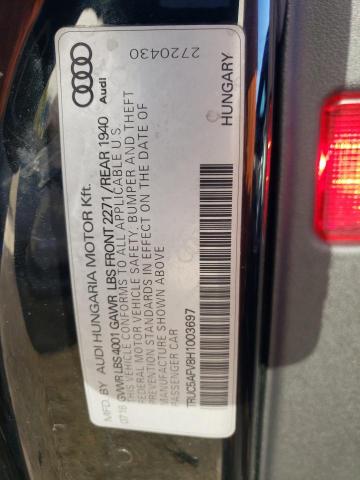 TRUC5AFV8H1003697 Audi TT