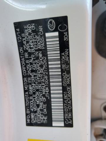 JTHBK1GG4F2175262 Lexus ES 350