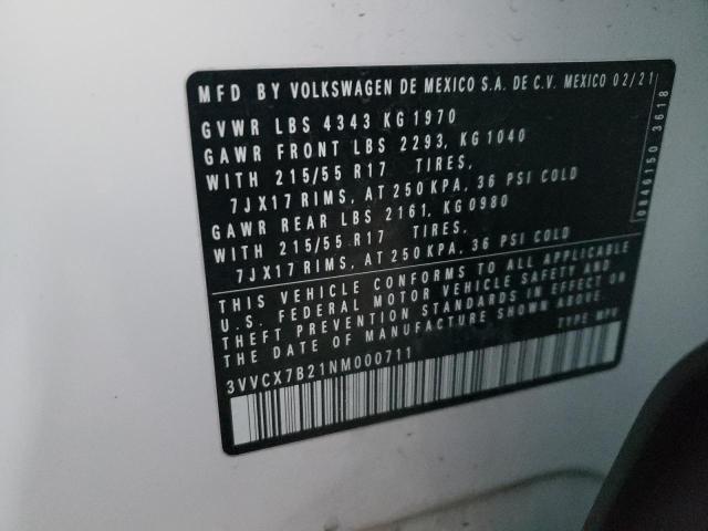 3VVCX7B21NM000711 Volkswagen TAOS S