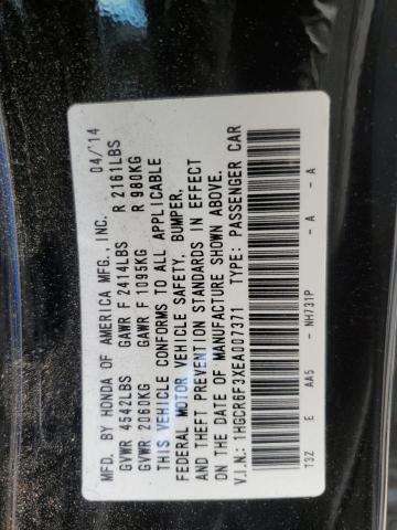 1HGCR6F3XEA007371 Honda ACCORD HYBRID