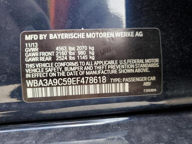 WBA3A9C59EF478618 BMW 335 I