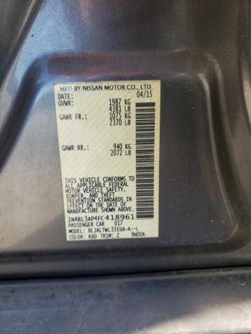 Nissan Altima 3.5s 2015 1N4BL3AP4FC418961 Image 12