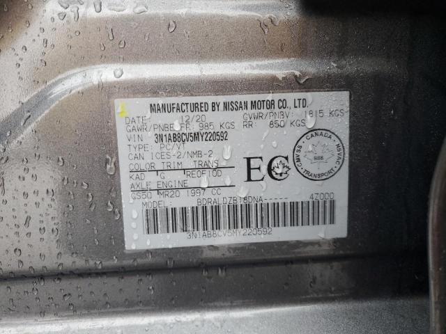 Nissan SENTRA SV 2021 3N1AB8CV5MY220592 Image 13